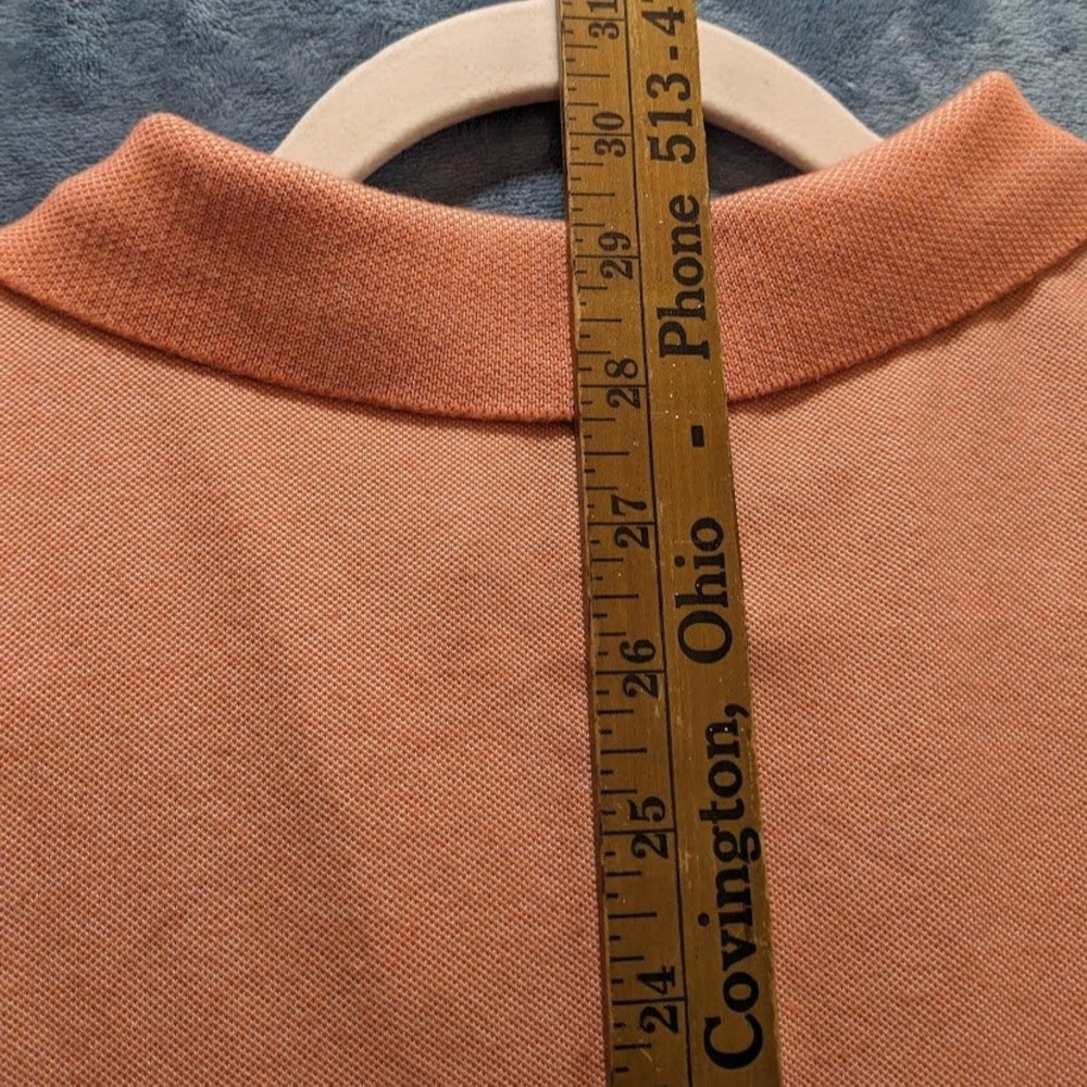 Member's Mark Mens Stretch Cotton Polo Shirt 2 Pack Black Coral Orange Large L - Picture 11 of 16